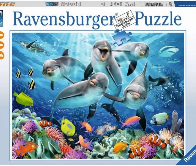 Puzzle 500 dielikov – delfíny RAVENSBURGER