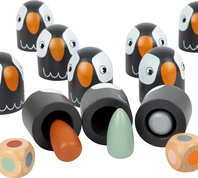 Farebné pexeso Small Foot Safari – drevená pamäťová hra s kockou
