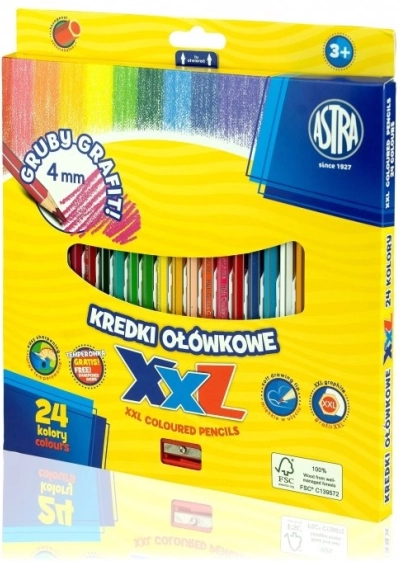 Astra pastelky s XXL tuhou 24 ks
