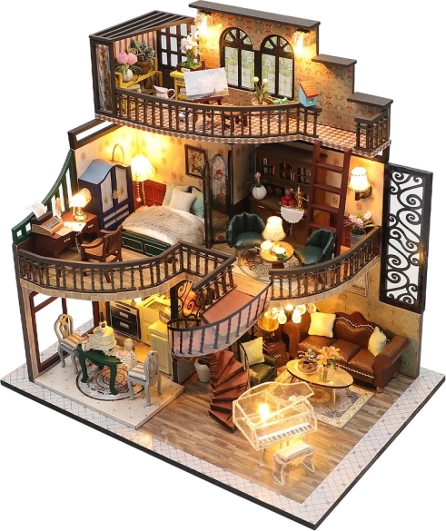 Mini domček Pavilón snov – stavebnica s LED osvetlením 2KIDS TOYS