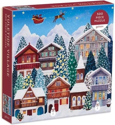 Vianočná puzzle Sviatočná dedinka 500 dielikov