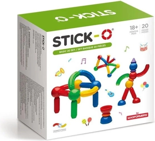 Magnetická stavebnica Stick-O Basic 30 dielov