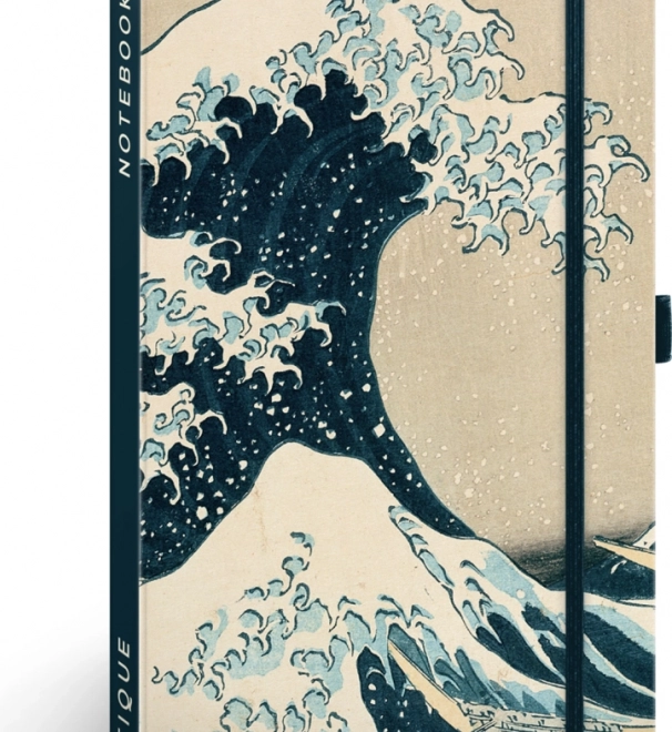 Zápisník NOTIQUE Katsushika Hokusai 13 × 21 cm, bodkovaný
