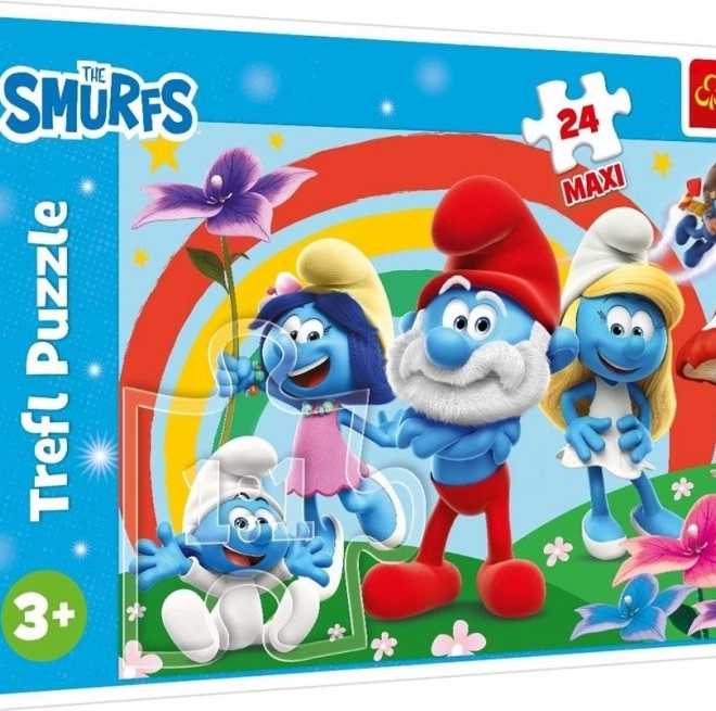 Maxi Puzzle 24 dielov Šmolkovia