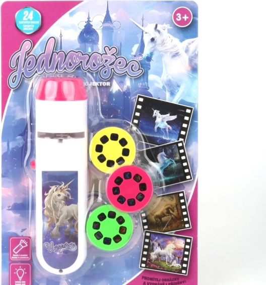 Baterka a projektor Jednorožce pre deti