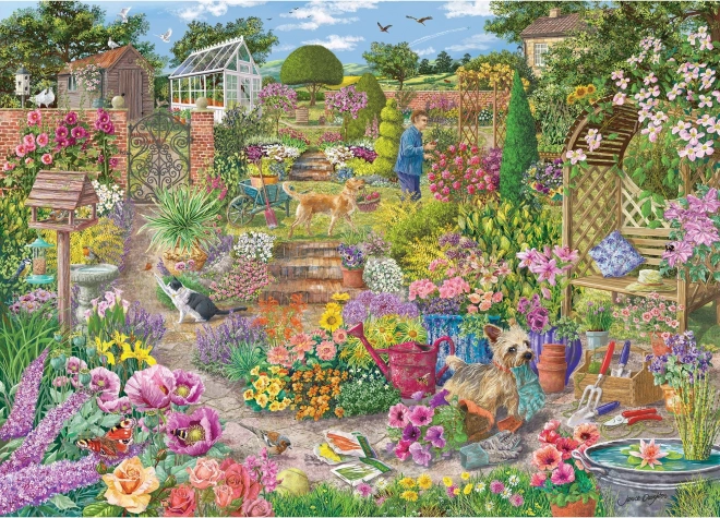 Puzzle Rozkvitnutá záhrada 1000 dielikov od Gibsons