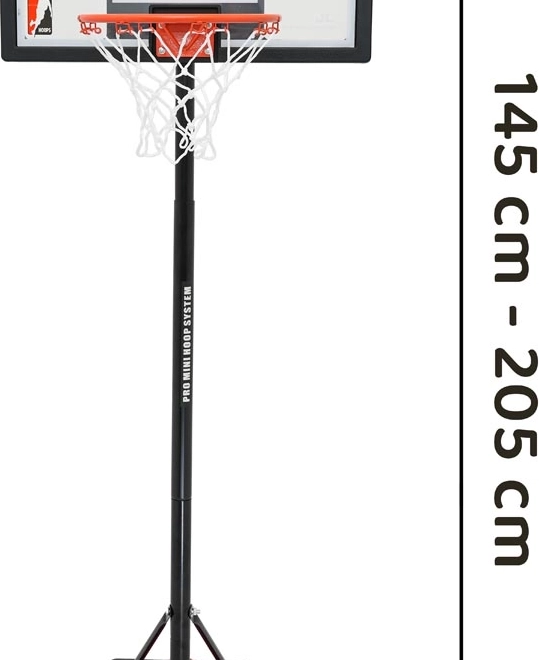 Nastaviteľný basketbalový kôš 205 cm s príslušenstvom