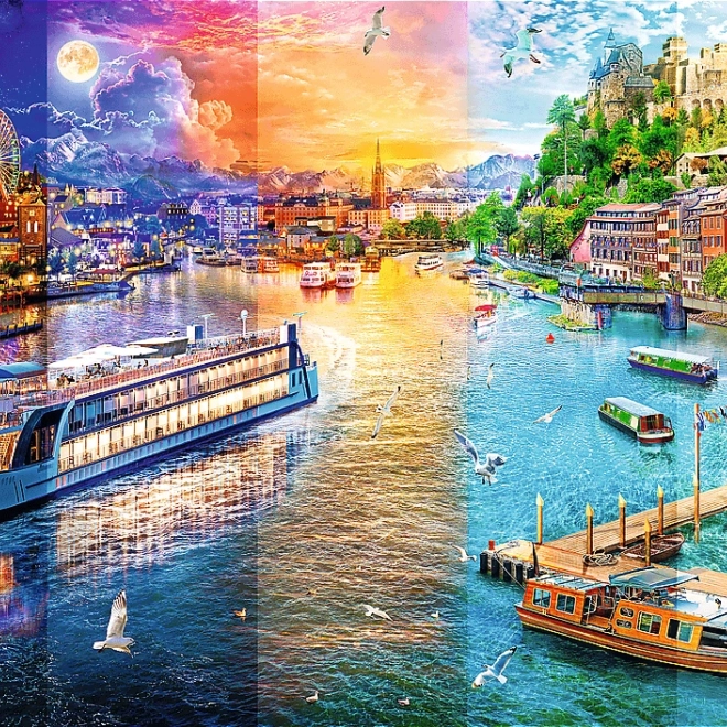 Puzzle 1000 dielikov Plavba po rieke