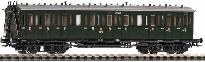 Kupé vagón 2. triedy Bx ex C4 PKP Éra III