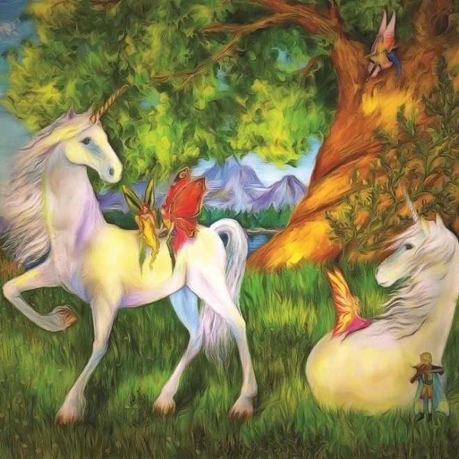 Puzzle jednorožce 100 dielikov