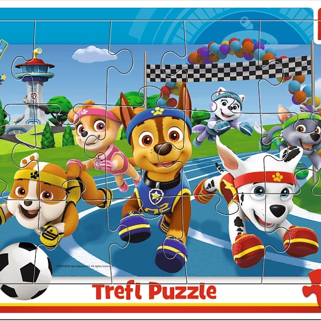 Puzzle Tlapková patrola vždy ochotní pomáhať 15 dielikov