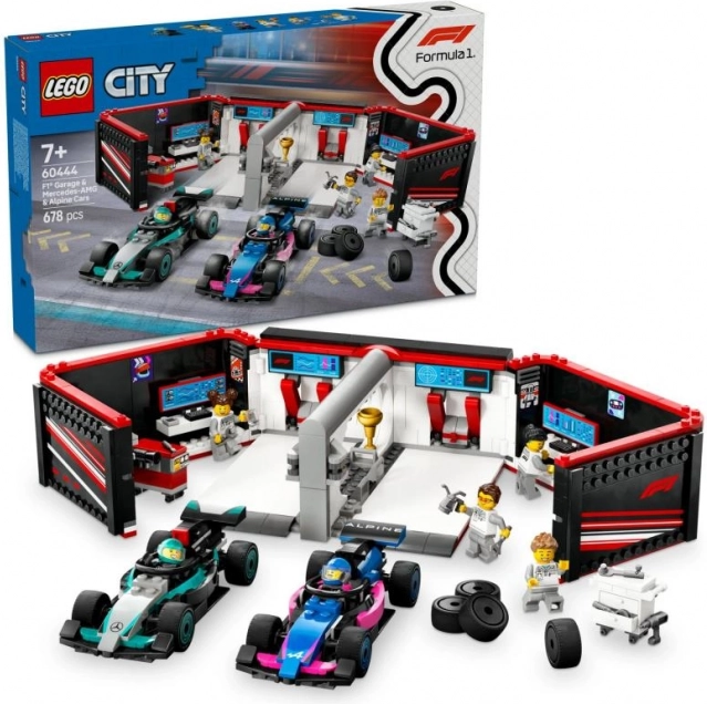 LEGO® City 60444 Garáž F1® a vozidlá Mercedes-AMG a Alpine