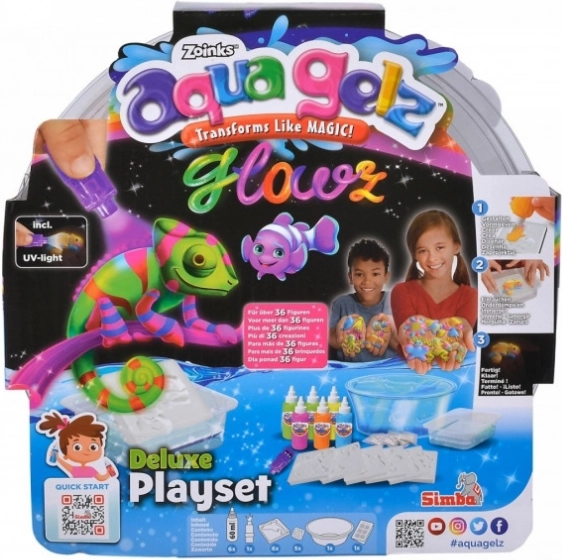 Aqua Gelz Deluxe sada svietiaca v tme