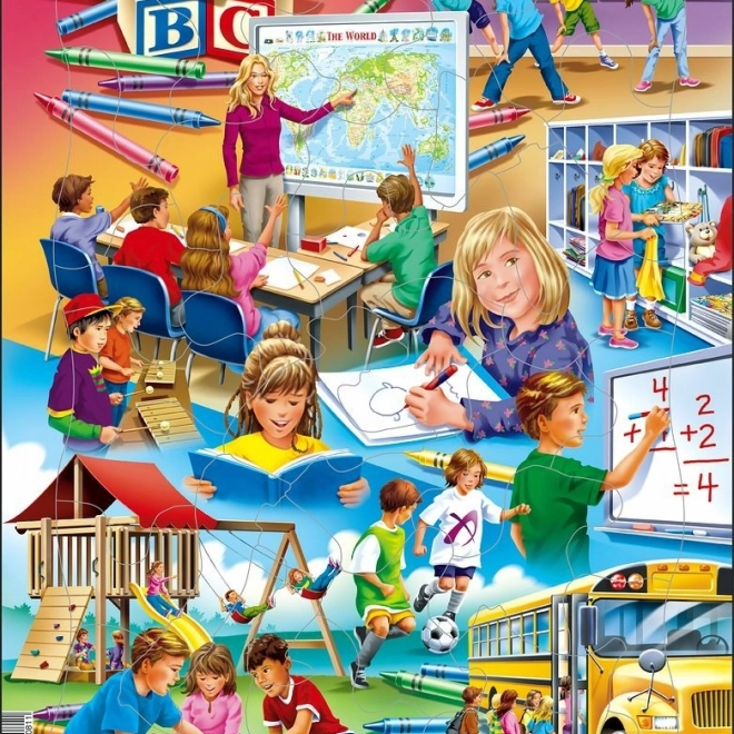 LARSEN puzzle Škola 33 dielikov
