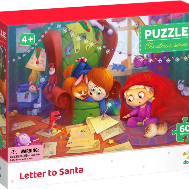 Puzzle List Ježiškovi 60 dielikov DODO