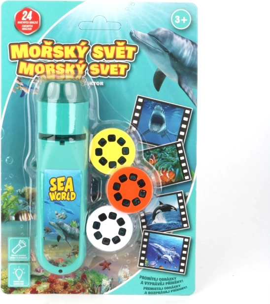 Baterka a projektor morských zvierat pre deti