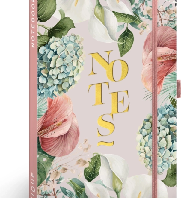 NOTIQUE linajkový notes ľalia 13 × 21 cm