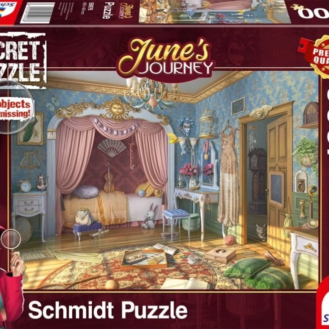 Schmidt tajomné puzzle June's Journey: Spálňa slečny June 1000 dielikov