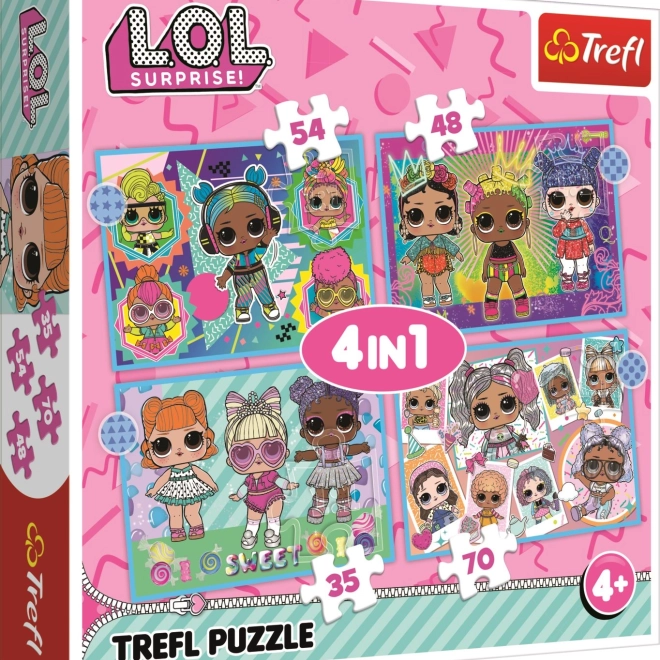 Puzzle 4v1 Spoznaj bábiky L.O.L. Surprise
