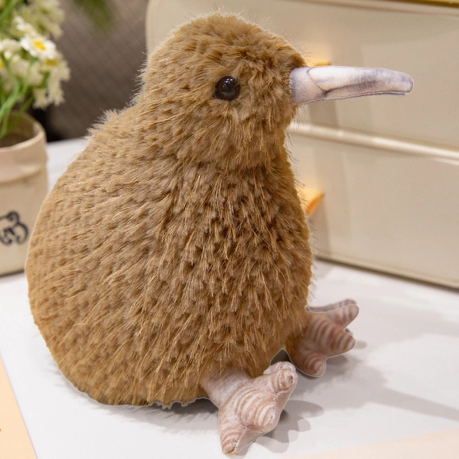 plyšový vták kiwi 17 cm – svetlohnedý maznáčik a dekorácia