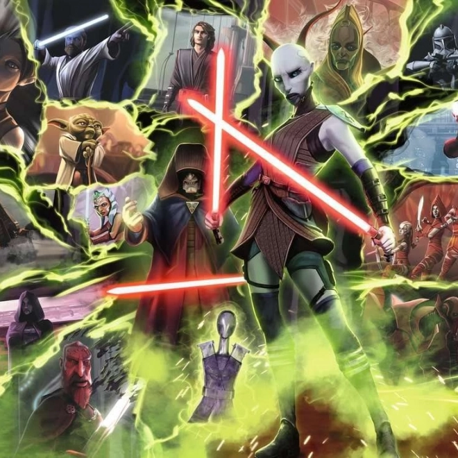 Ravensburger puzzle Star Wars záporáci: Asajj Ventress 1000 dielikov