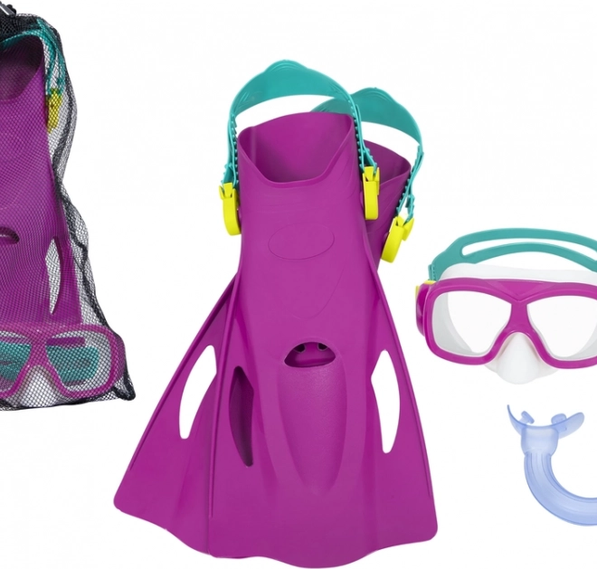 Šnorchlovací set Explora Essential pre mládež – Ružový