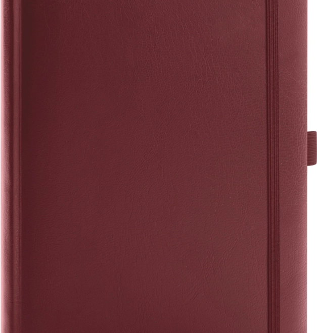 Linkovaný zápisník NOTIQUE balacron bordó 15 × 21 cm