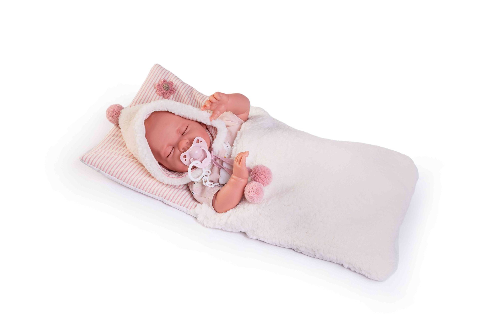 Antonio Juan 33340 LUNA spící realistická miminko s měkkým látkovým tělem 42 cm