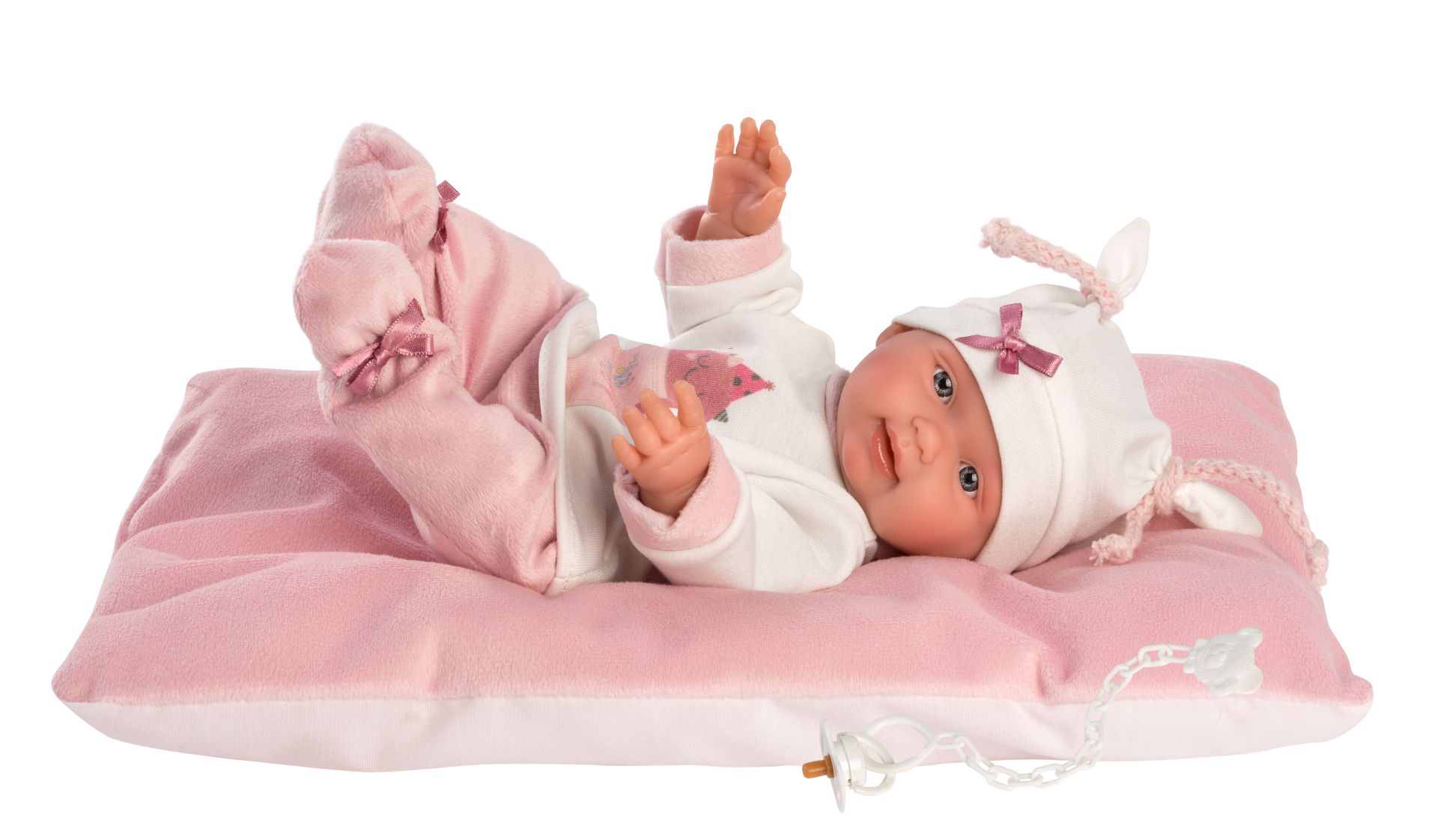Llorens 26312 NEW BORN HOLČIČKA realistická miminko s celovinylovým tělem 26 cm