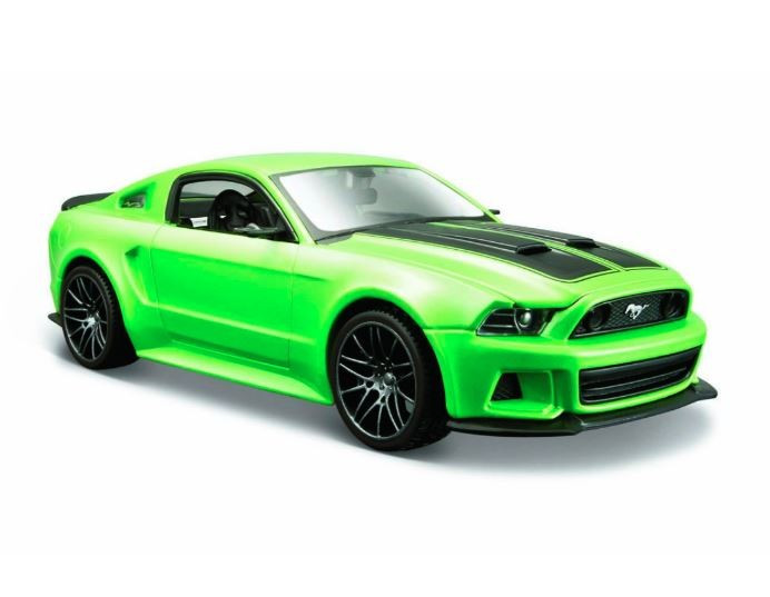 Maisto 2014 Ford Mustang Street Racer matná zelená 1:24