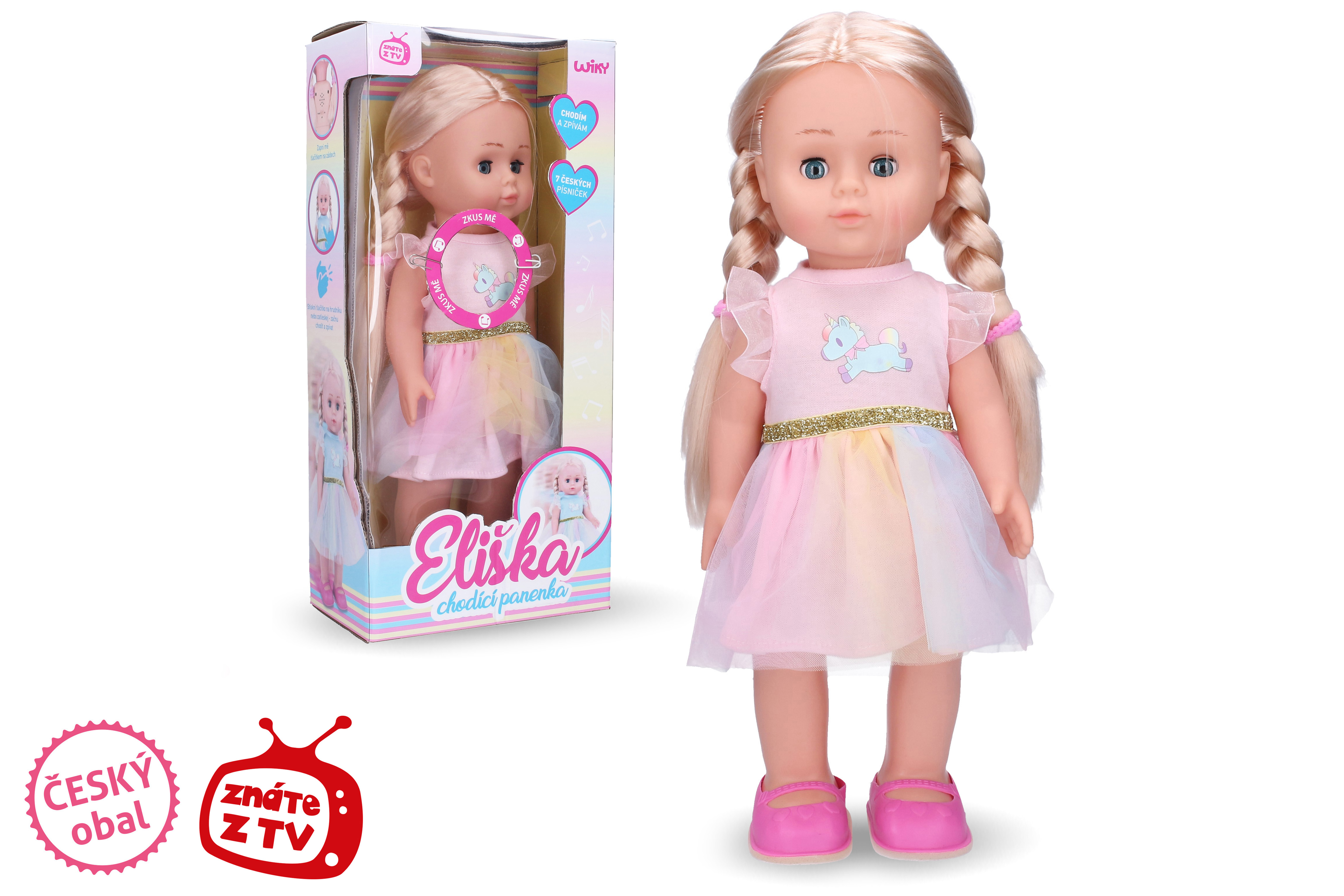 Chodiaca bábika Eliška 41 cm