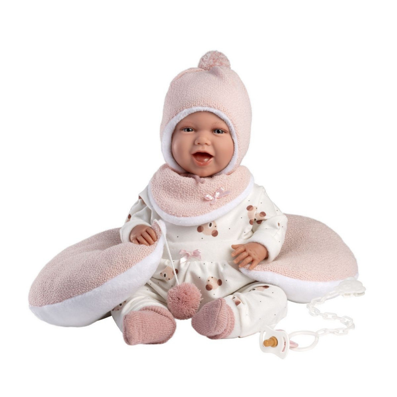 Llorens 74104 NEW BORN realistická bábätko so zvukmi a mäkkým látkovým telom 42