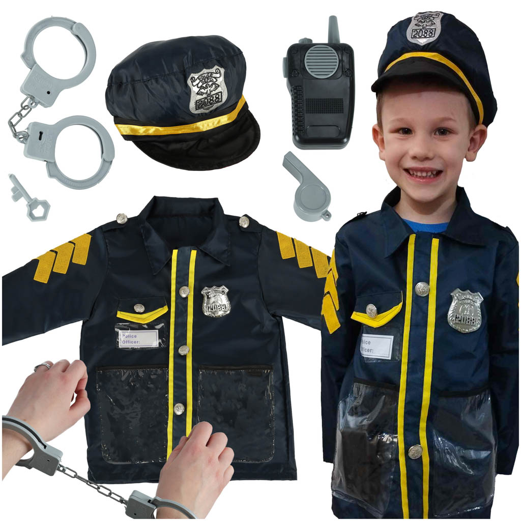 Karnevalový Kostým Policajta s Doplnkami pre Deti 3-8 Rokov