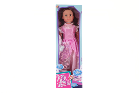 Chodiaca bábika rúžové šaty