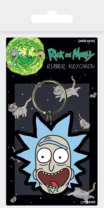 Klíčenka Rick a Morty - Rickove šialené úsmevy