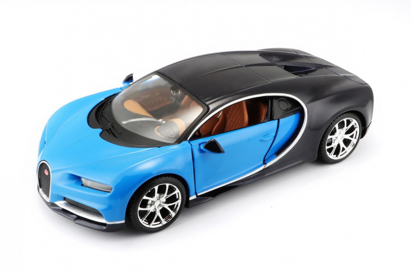 Maisto - Bugatti Chiron stavebnica modrá 1:24