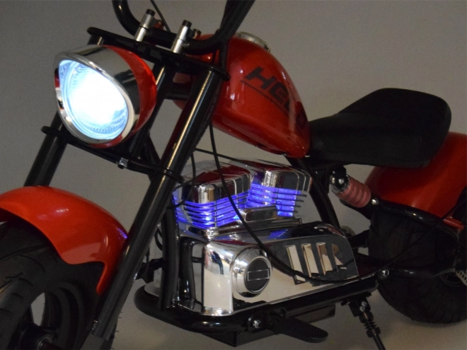 Elektrický chopper motocykl pre deti – Červená