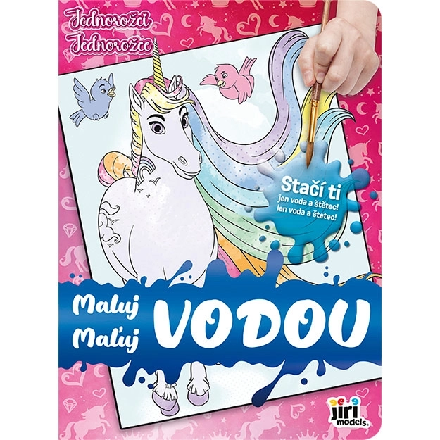 Omaľovánka Maľuj vodou Jednorožci