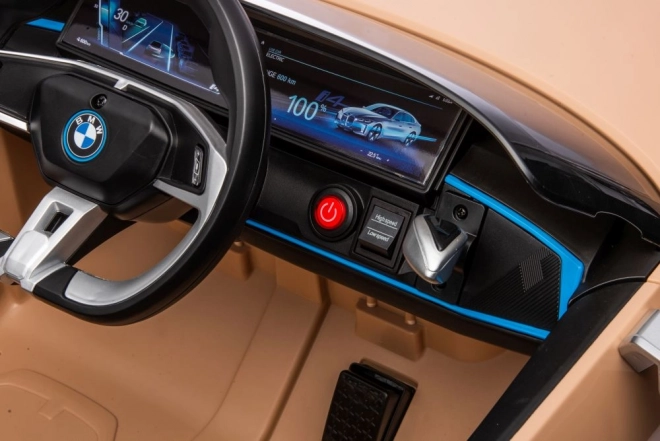 Detské elektrické auto BMW I4 zlaté 4x4