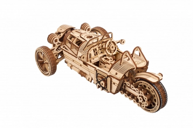 Ugears 3D drevené mechanické puzzle Trikolka