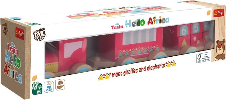 Drevený vláčik Africa Trefl