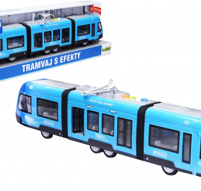 Moderná električka s efektmi 44 cm