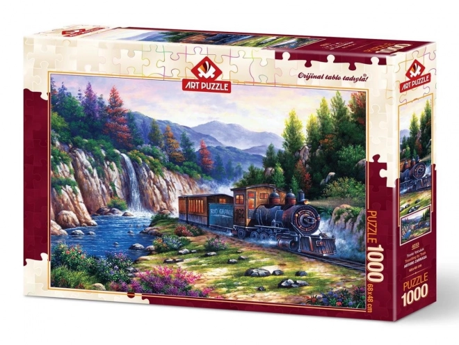 Puzzle Cestovanie vlakom 1000 dielikov