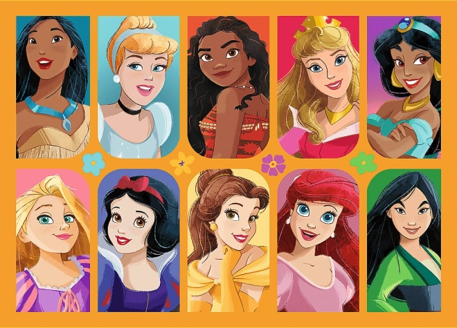 Puzzle 4v1 Disney Rozprávkové príbehy Princezné