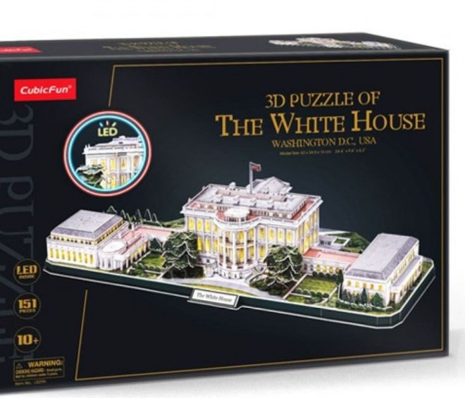 Puzzle 3D LED Bieleho Domu