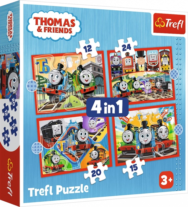 Puzzle Vláčik Tomáš 4v1