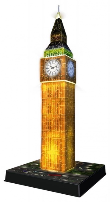 Svietiace 3D puzzle Nočná edícia Big Ben 216 dielikov