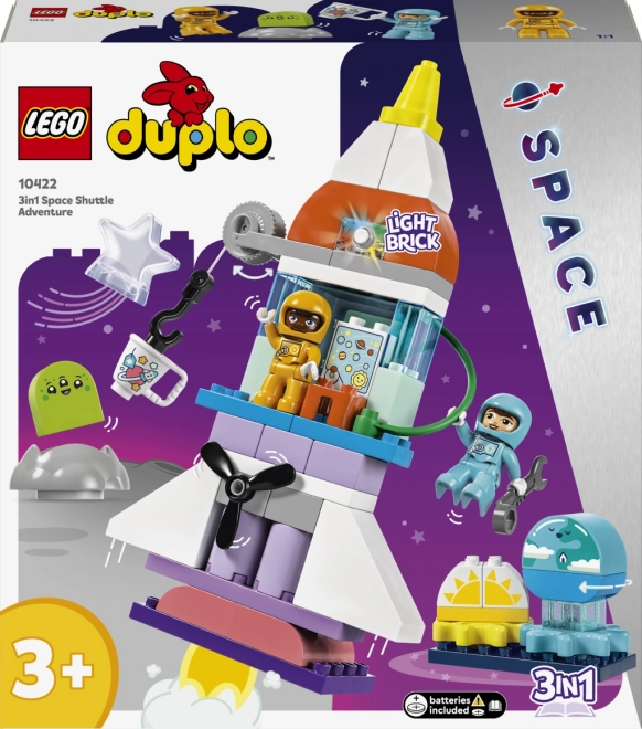 LEGO Duplo Vesmirné dobrodružstvo s raketoplánom 3 v 1