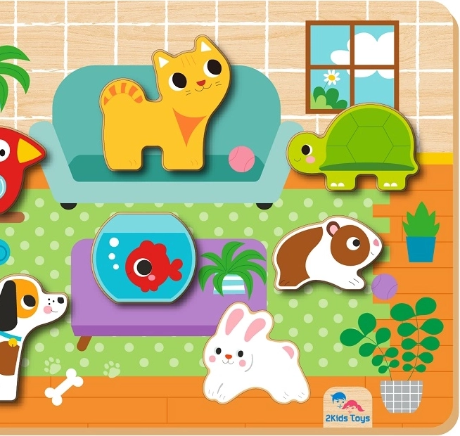 Vkladacie puzzle Mazlíčikovia od 2Kids Toys
