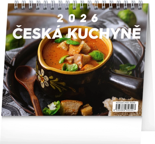 Stolový kalendár Česká kuchyňa 2026